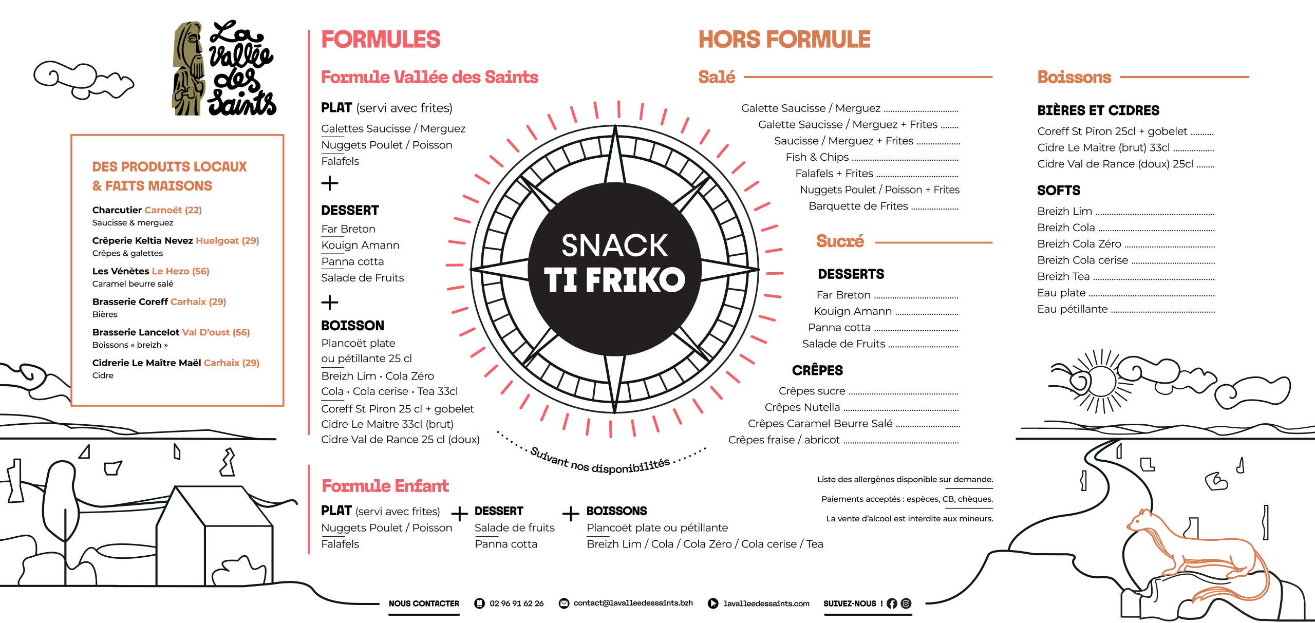 Ti Friko Menu
